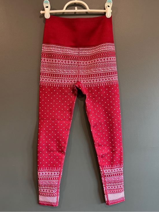 Fabletics Pants - Fabletics Red Patterned High-Waist Leggings